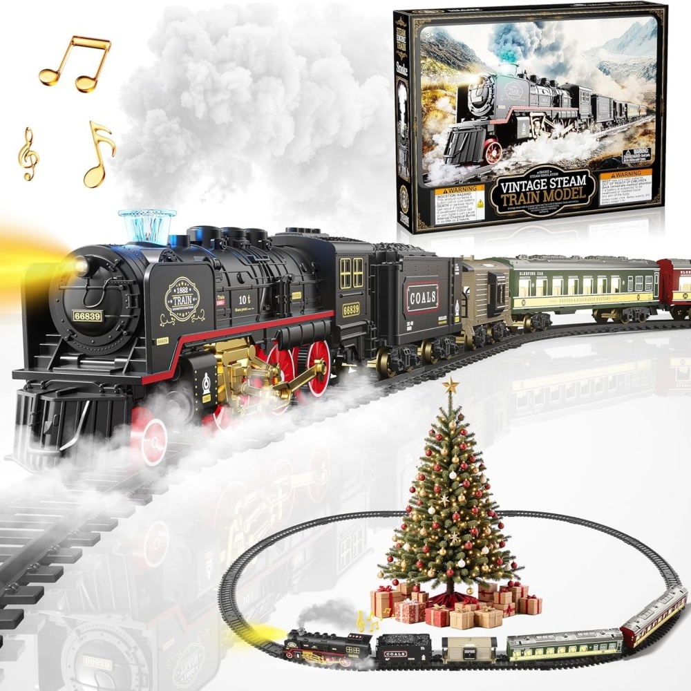 Model Kit Train - Jouet de Train électrique avec lumières