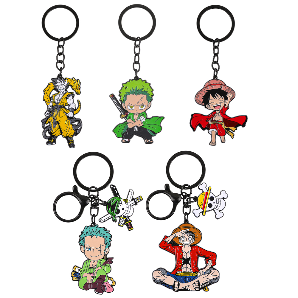 Model Kit Anime - Ensemble de porte-clés One Piece -