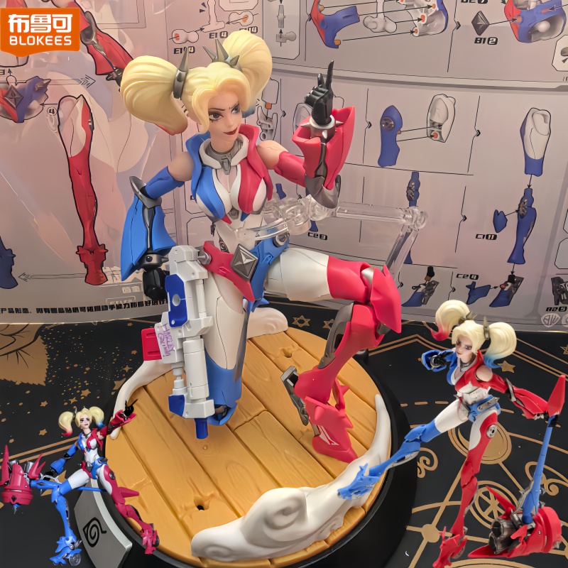 Model Kit Harley Quinn - Figurines articulées Blokees New DC Heroes