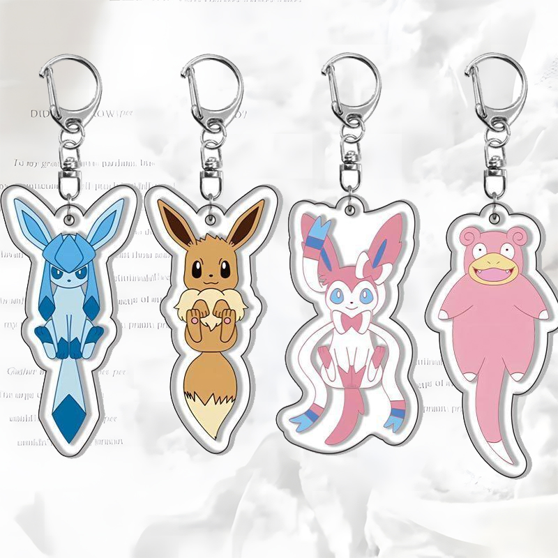 Model Kit Anime - Eevee Double face porte-clés Ash Ketchum