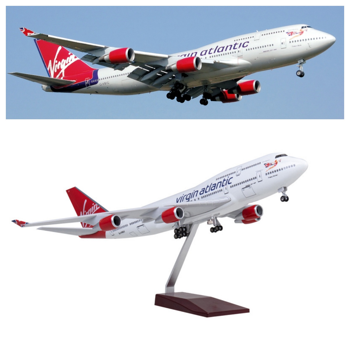 Modèle d'avion Virgin Atlantic - Model Kit Medabots avis et prix